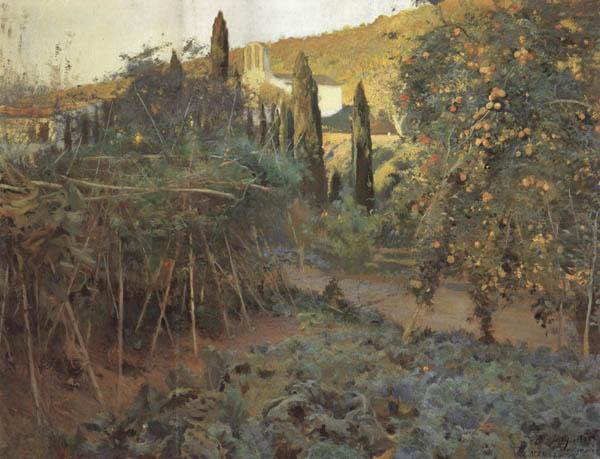 Joaquin Mir Trinxet The Hermitage Garden china oil painting image